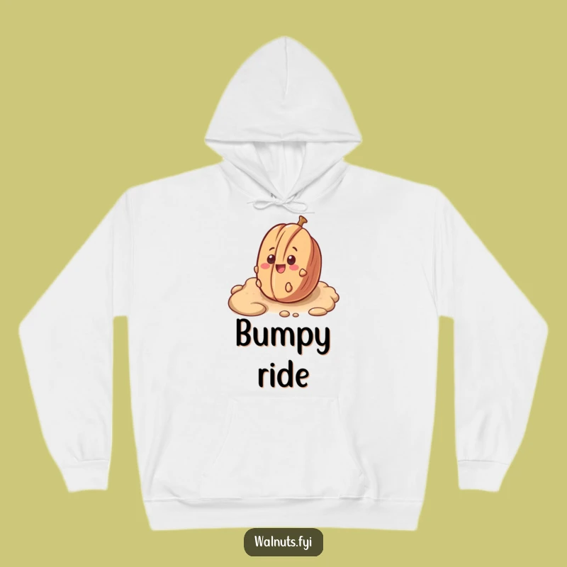 Funny Surprised Pecan Rolling Hoodie - Cozy Adventure Gift