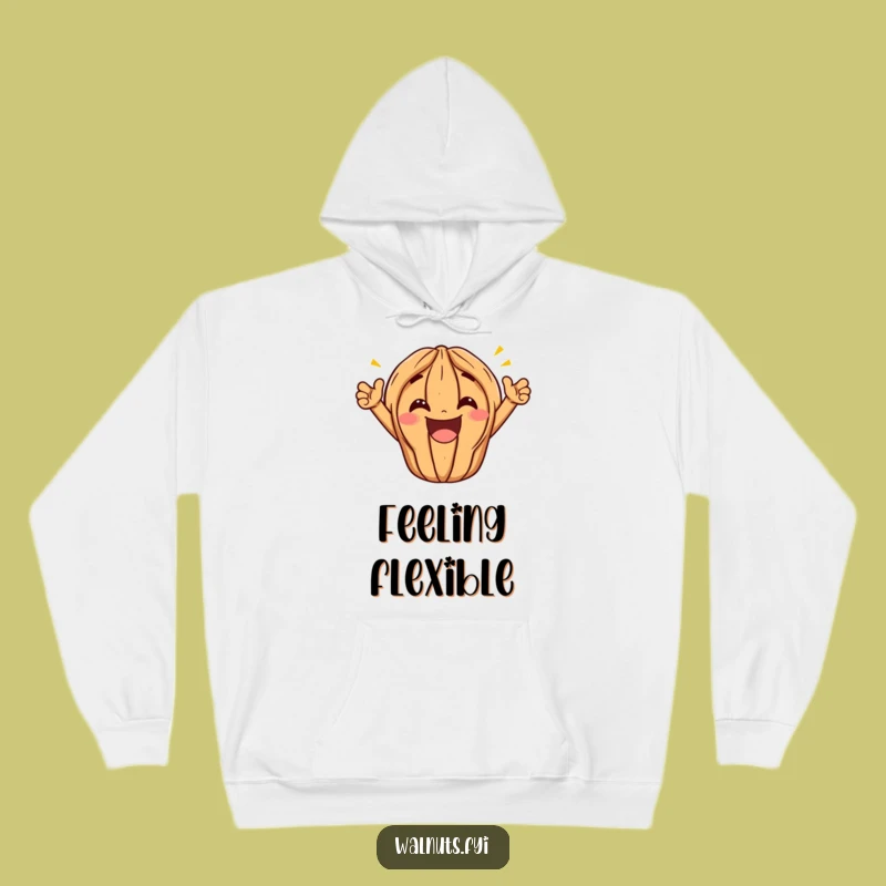 Cozy Funny Kawaii Walnut Split Hoodie - Warm & Comical Victory Wear