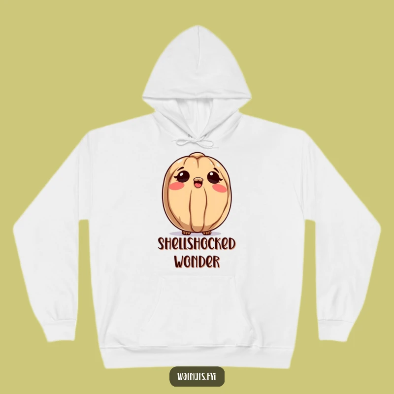 Funny Curious Walnut Hoodie, Cozy Thoughts Under the Sky