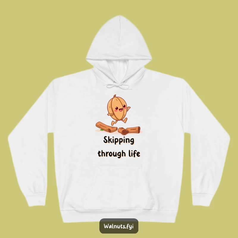 Funny Giggling Walnut Skipping Cinnamon Trail Hoodie - Cozy & Cheerful