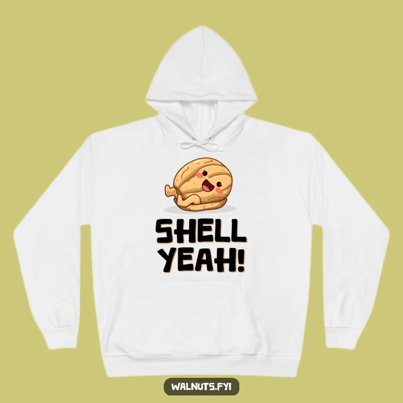 Funny Joyful Walnut Sliding Shell Hoodie - Cozy & Comical Gift Apparel