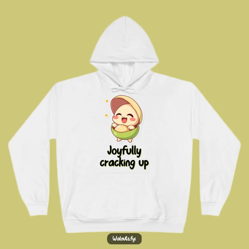 Funny Pistachio Bursting Joy Hoodie - Cozy & Hilarious Nutty Sweatshirt Gift