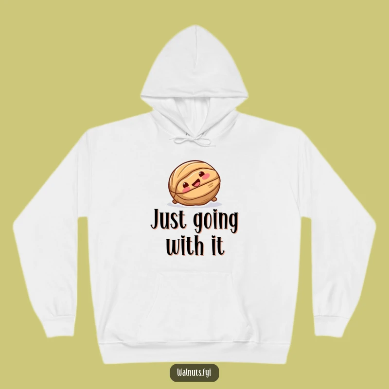 Funny Walnut Slide Hoodie - Cozy Nutty Joyful Wear Gift