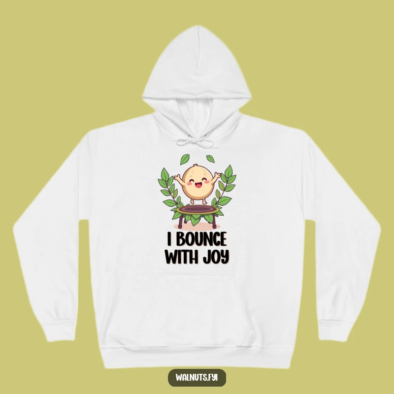 Cozy Funny Walnut Trampoline Hoodie: Stay Warm While You Play