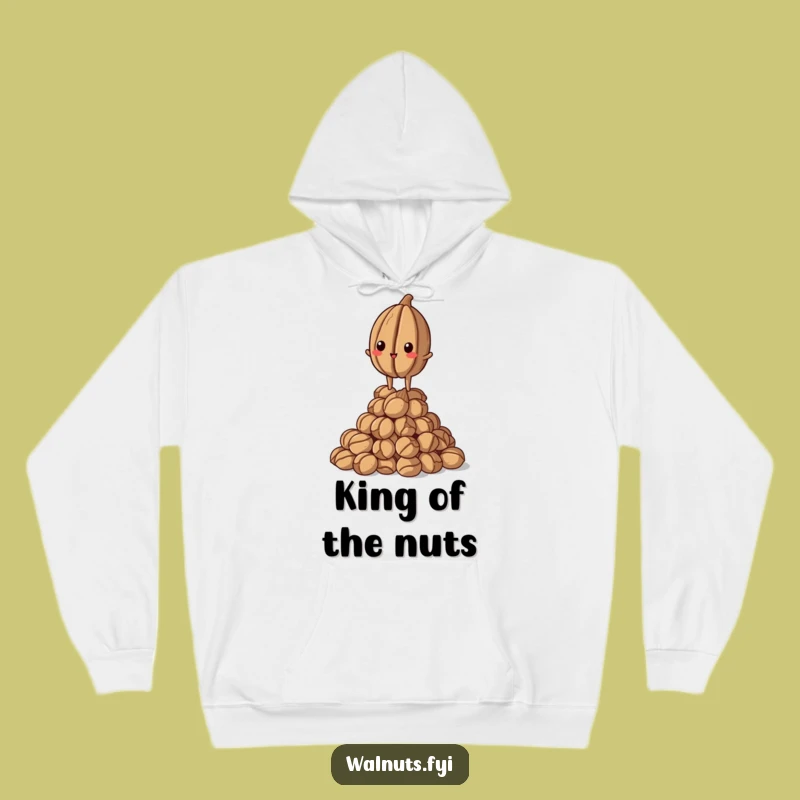 Funny Proud Walnut Hoodie: Cozy Top Nut Sweatshirt, Regal Comfort, Perfect Funny Gift