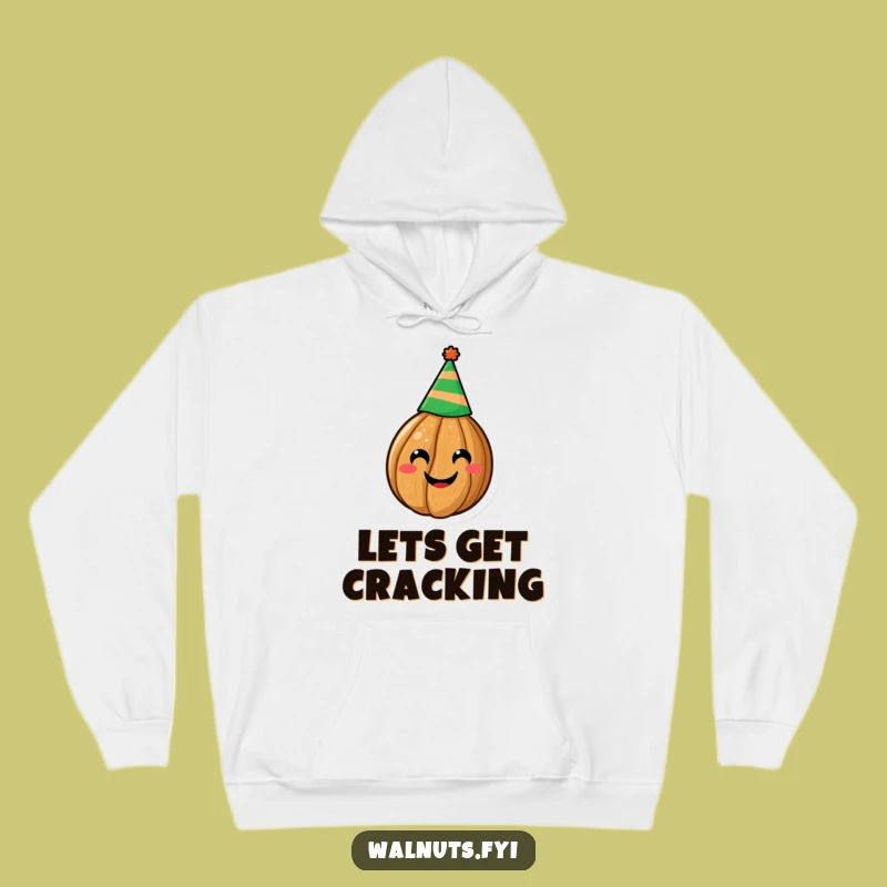 Cozy Funny Walnut Party Hat Hoodie - A Comforting Hilarious Gift