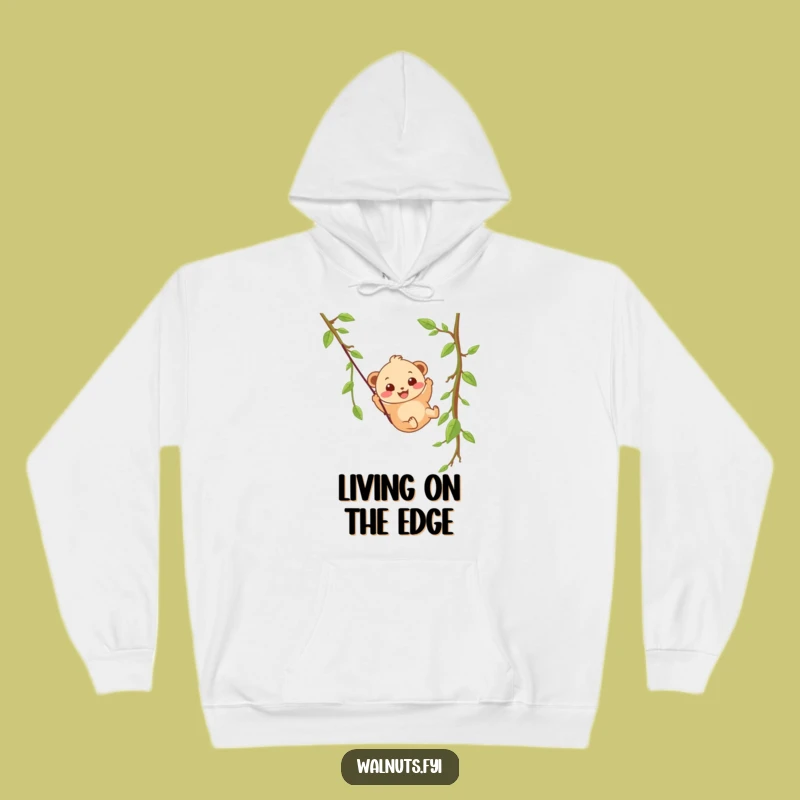 Funny Hazelnut Zipline Hoodie, Cozy Adventure Humor for Ultimate Comfort