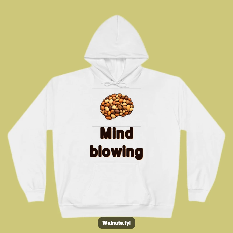 Cozy Funny Nutty Brain Hoodie - Warm & Hilarious Gift for Nerds