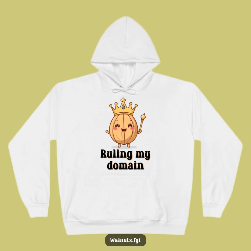 Funny Walnut King Hoodie - Cozy Royal Nut, The Ultimate Warm & Funny Gift!