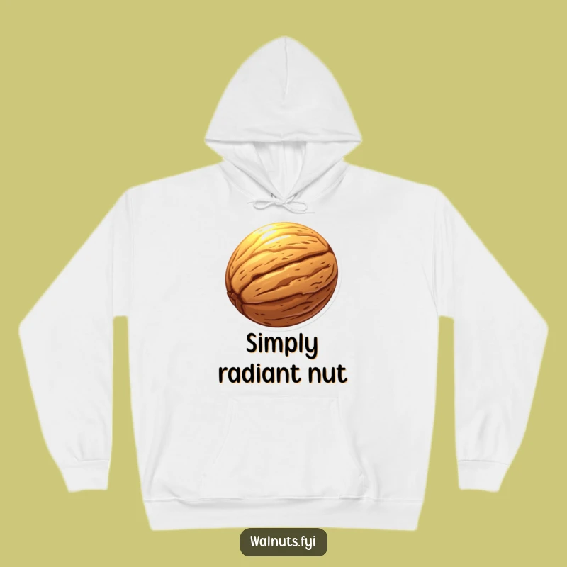 Cozy Funny Glowing Walnut Aura Hoodie: Warm Up with Mystical Humor!