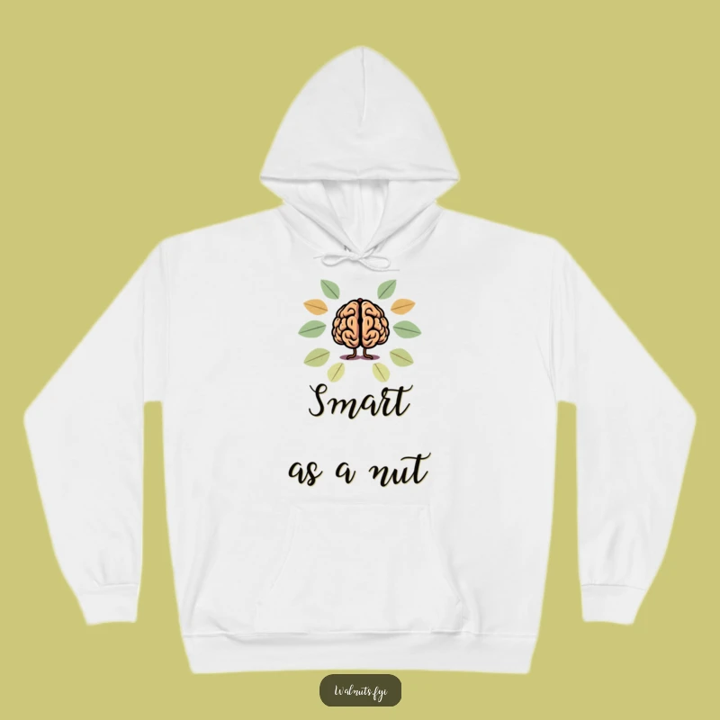 Cozy Funny Brain Walnut Hoodie: Snuggle Up with Hilarious Intelligence!
