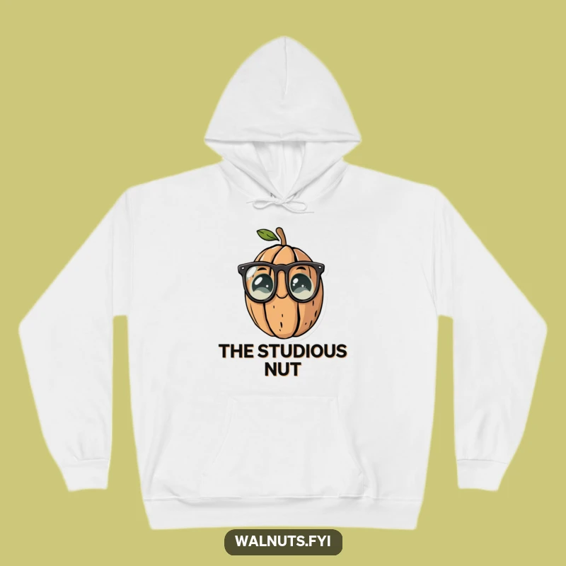 Cozy Funny Walnut Glasses Hoodie: Intellectual Comfort for Chill Vibes!