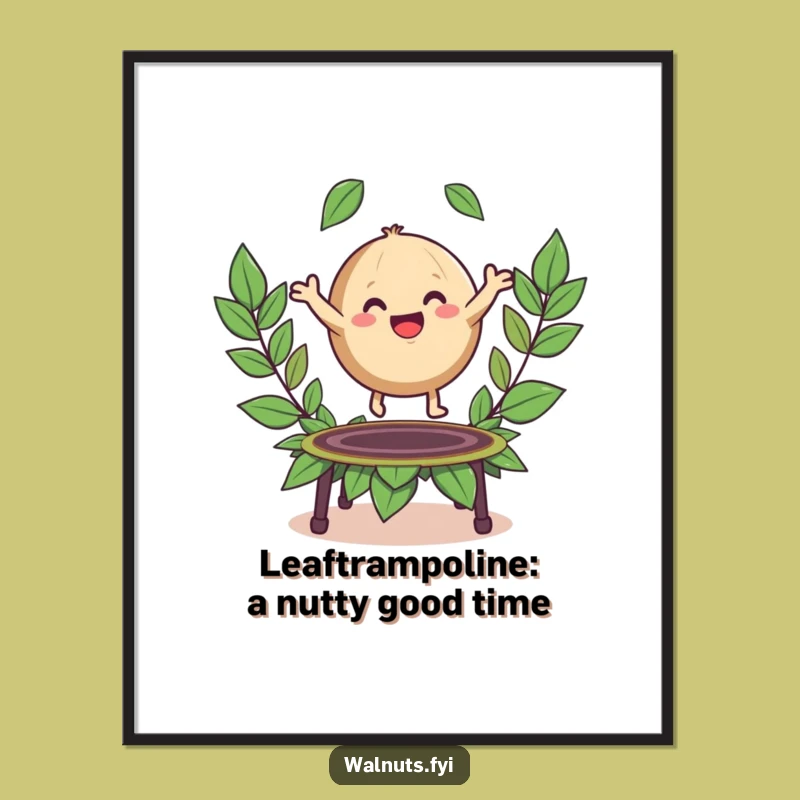 Free Printable Wall Art: Bouncing Walnut - Funny Downloadable Decor