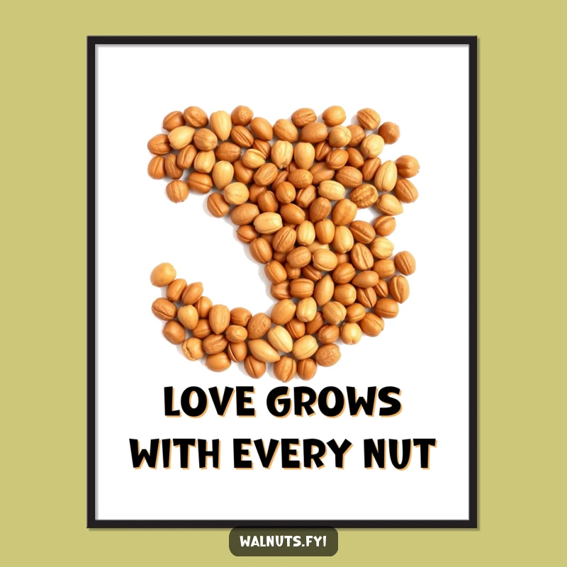 Whimsical Free Printable Wall Art: Heart of Nuts for Cozy Decor!