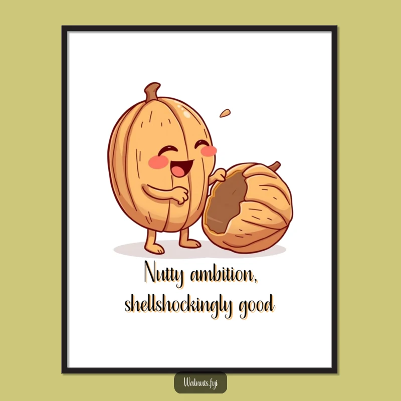 Free Printable Wall Art: Cracking Walnut - Funny Downloadable Decor