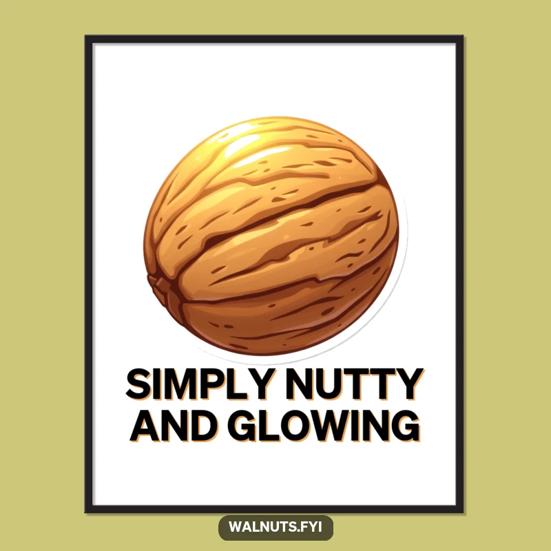 Enlightened Free Printable Wall Art: Glowing Walnut for a Radiant Atmosphere!