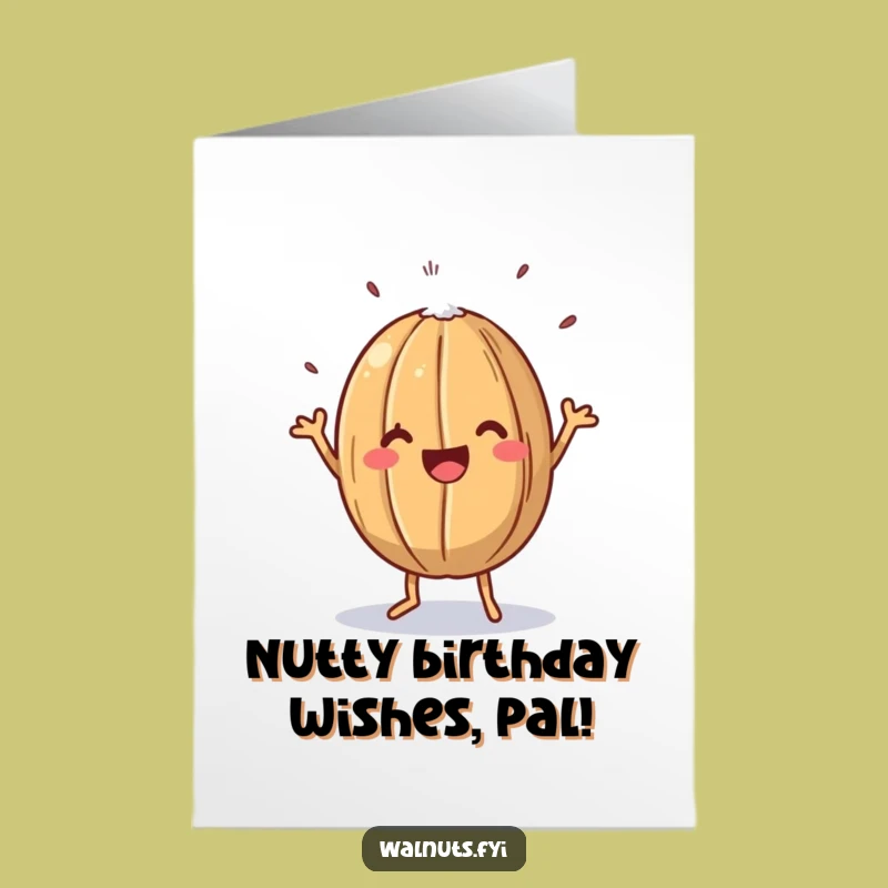 Free Printable Birthday Card: Funny Walnut Jig Design, Perfect Downloadable Gift