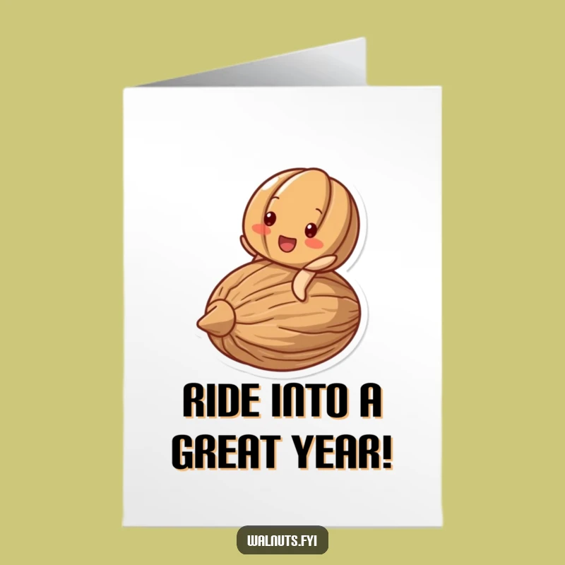 Free Printable Birthday Card: Walnut Riding Nut, Hilarious Downloadable Gift