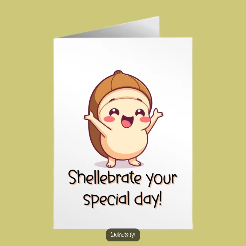Free Printable Kawaii Hazelnut Birthday Card: Funny Pop Out Downloadable Gift!