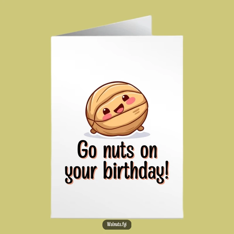 Free Printable Birthday Card: Fun Walnut Slide, Perfect Downloadable Gift
