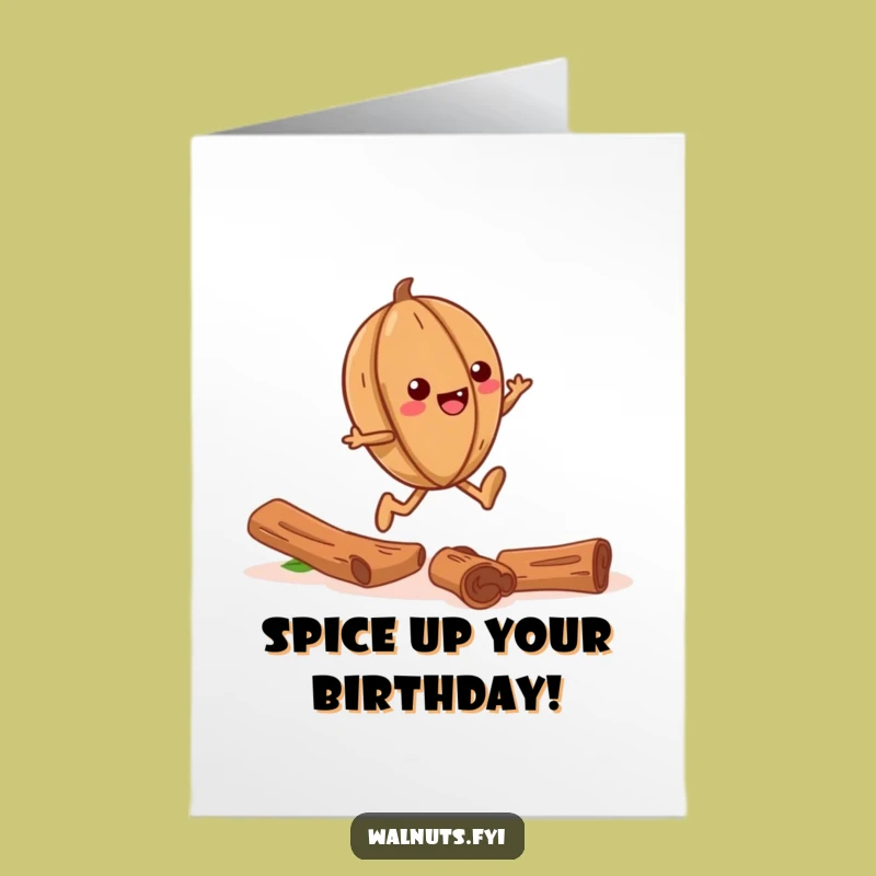 Free Printable Birthday Card: Giggling Walnut, Cinnamon Trail, Hilarious Downloadable Gift