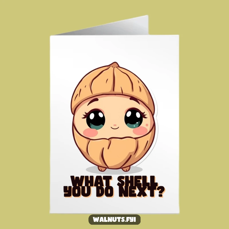 Free Printable Birthday Card: Curious Walnut Wonder, A Funny Downloadable Gift for Inquisitive Souls
