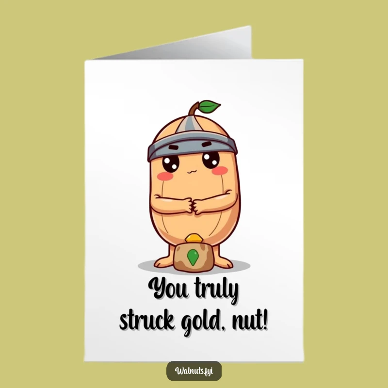 Free Printable Brazil Nut Congratulations Card: Treasure Guard Gift