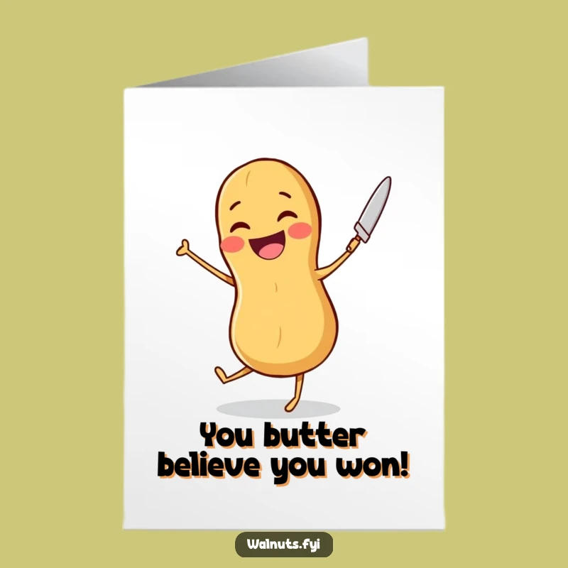 Free Printable Congrats Card: Peanut's Dance, Hilarious Downloadable Greeting