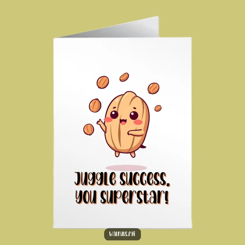 Free Printable Congrats Card: Skilled Kawaii Walnut, Amazing Downloadable Gift!