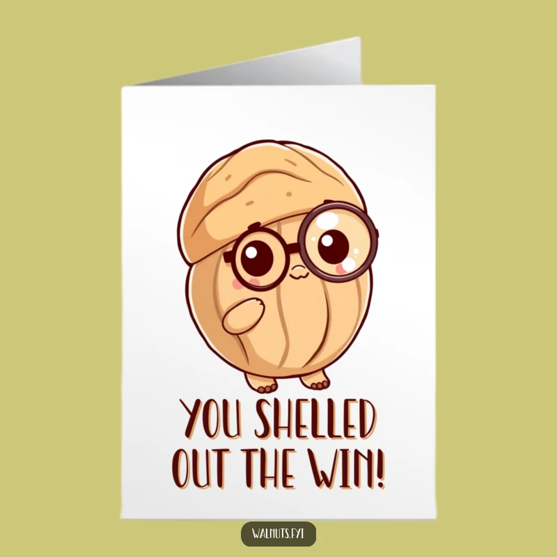 Free Printable Congrats Card: Walnut's Posh Toast to Your Success!
