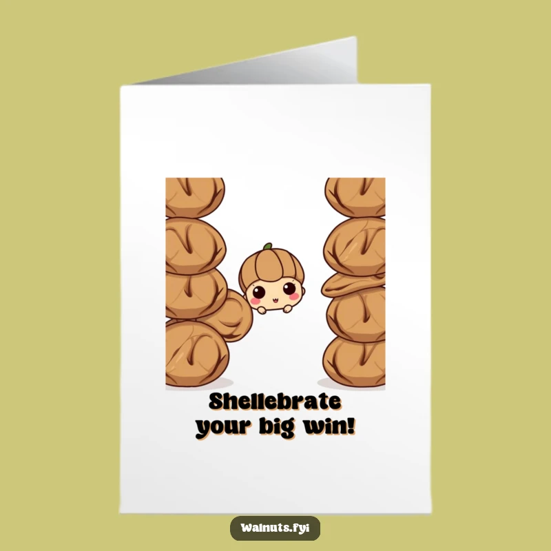 Free Printable Congratulations Card: Walnut Stack, Funny Downloadable Celebration