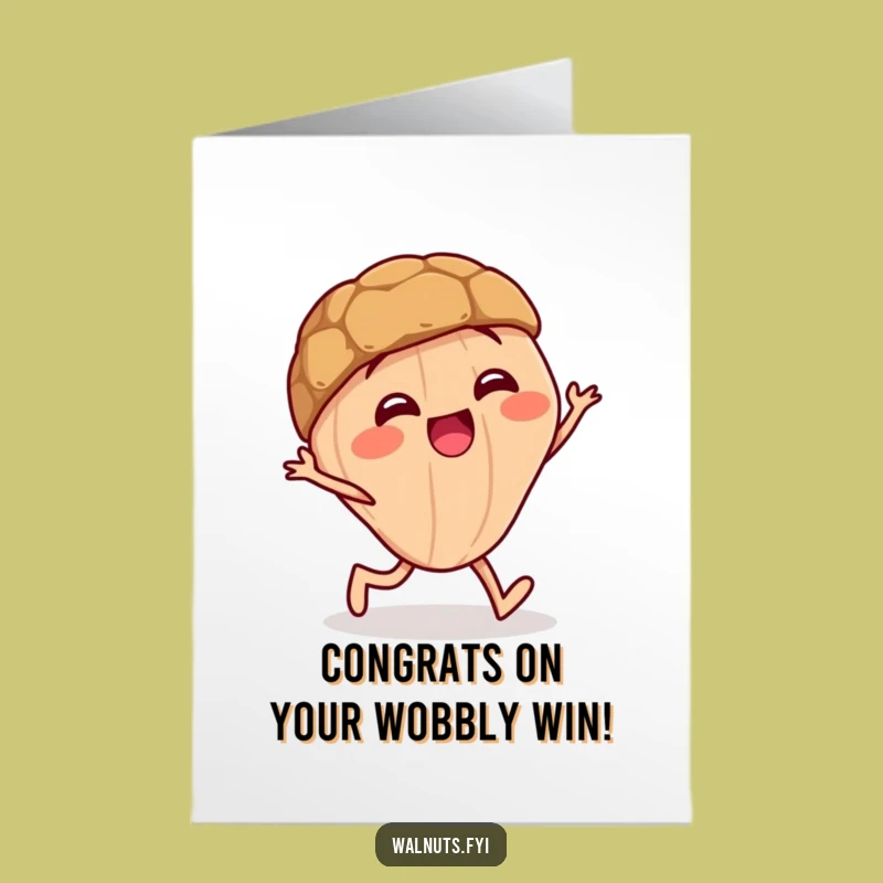 Free Printable Staggering Walnut Congrats Card - Funny Downloadable Gift