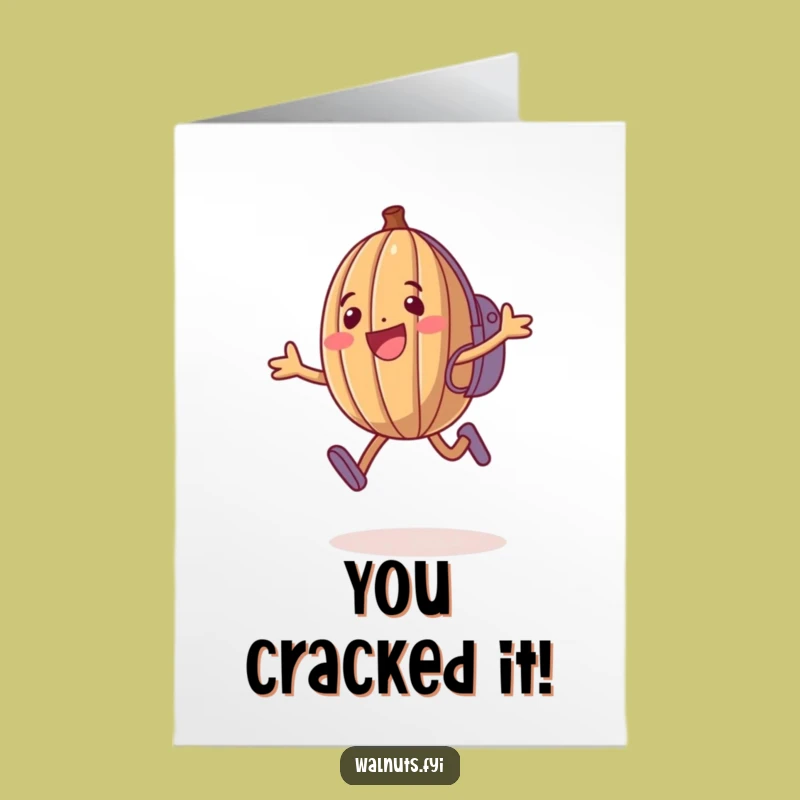 Free Printable Walnut Congrats Card - Hilarious Downloadable for Cheerful Victories