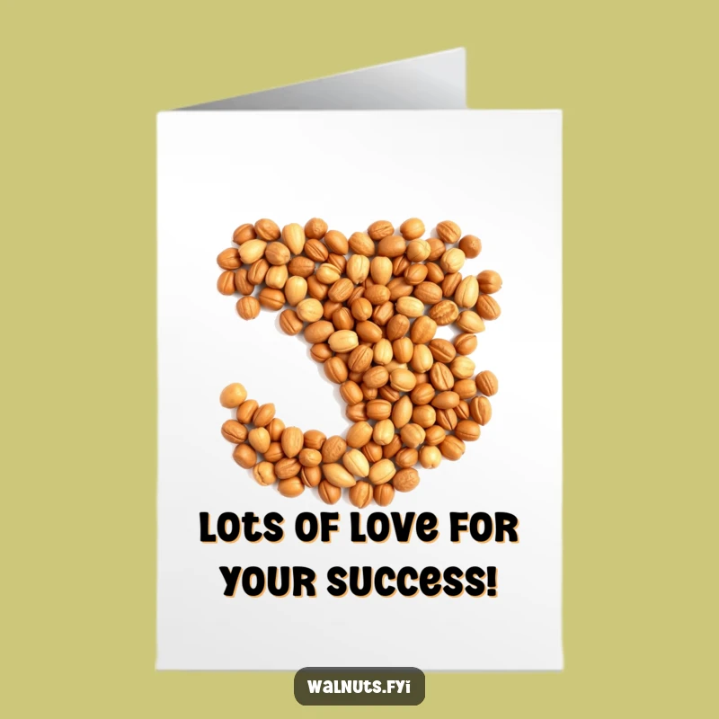 Nutty Free Printable Congrats Card: You Did It, We're Nuts About Your Success!