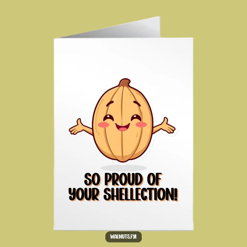 Free Printable Confident Walnut Congrats Card - Proud Downloadable Gift