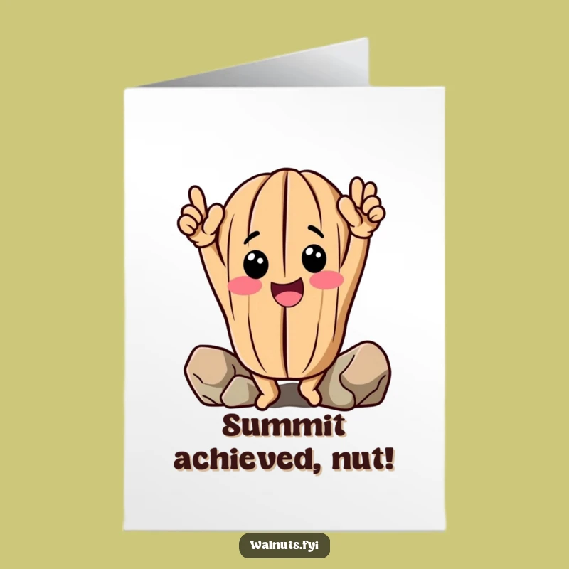 Free Printable Walnut Climb Congrats Card - Hilarious Downloadable for Reaching Goals