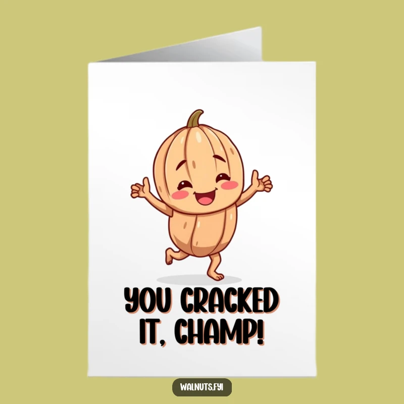 Free Printable Happy Walnut Jig Congratulations Card - Funny Downloadable Gift