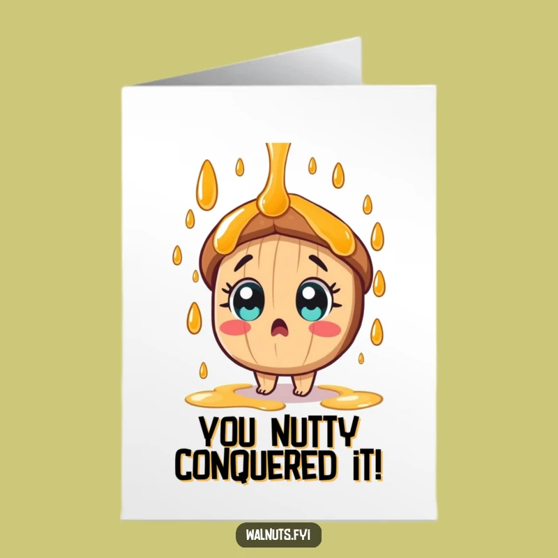 Free Printable Pecan Congratulations Card: Sweet Success Downloadable Gift