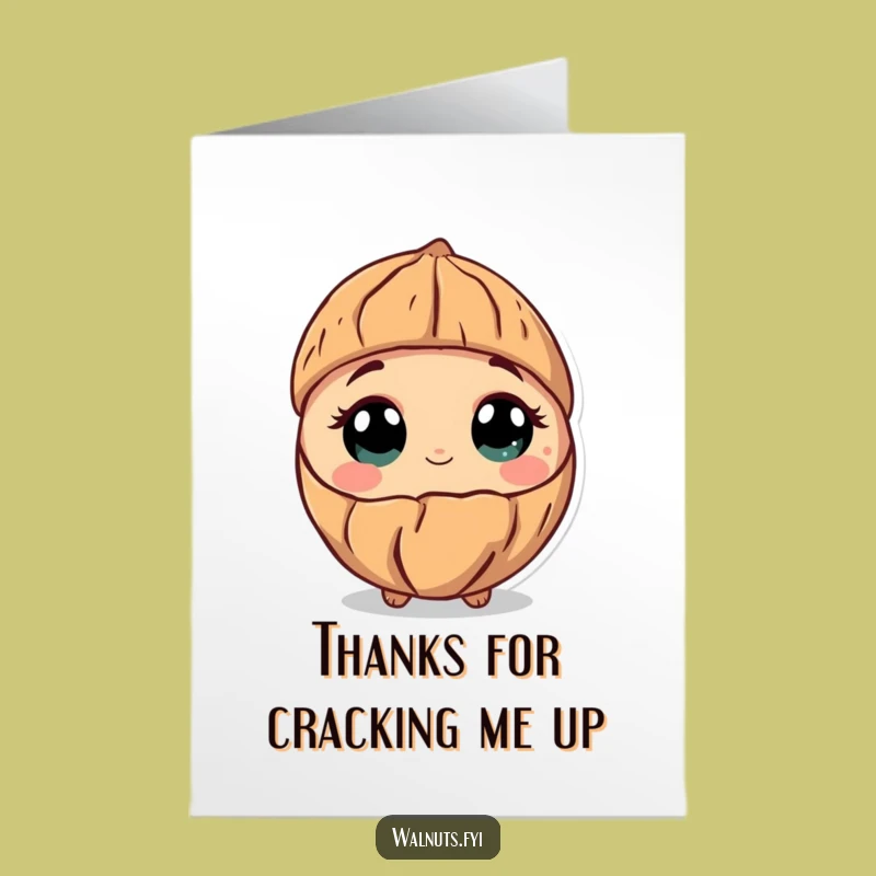 Free Printable Thank You Card: Curious Walnut, A Heartfelt Funny Downloadable Gift