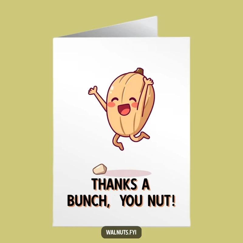 Funny Free Printable Thank You Card: Climbing Walnut - Express Gratitude Hilariously!