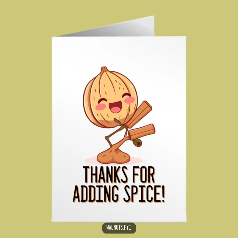 Free Printable Thank You Card: Thrilled Walnut, Cinnamon Thanks, Downloadable Gift