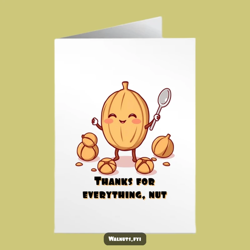 Free Printable Funny Walnut Juggler Thank You Card: Thanks a Bunch! - DIY