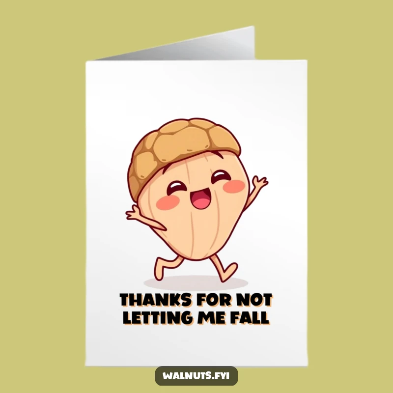 Free Printable Staggering Walnut Thank You Card - Hilarious Downloadable Gift