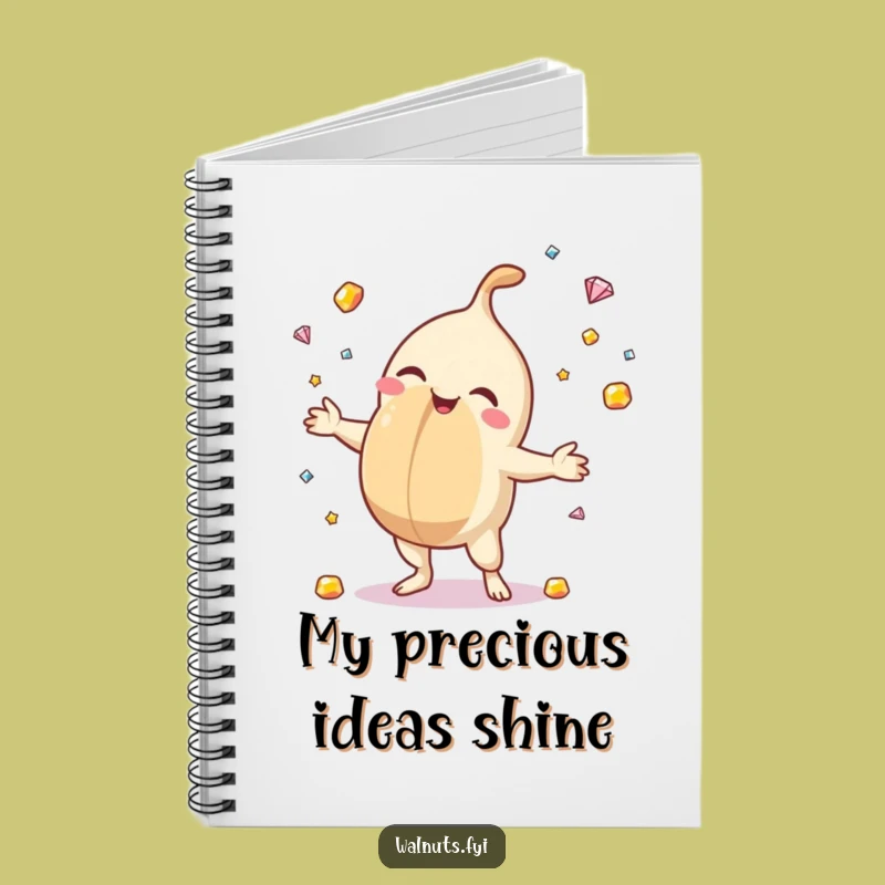 Funny Delighted Macadamia Juggler Notebook - Jot Down Ideas with Sparkle