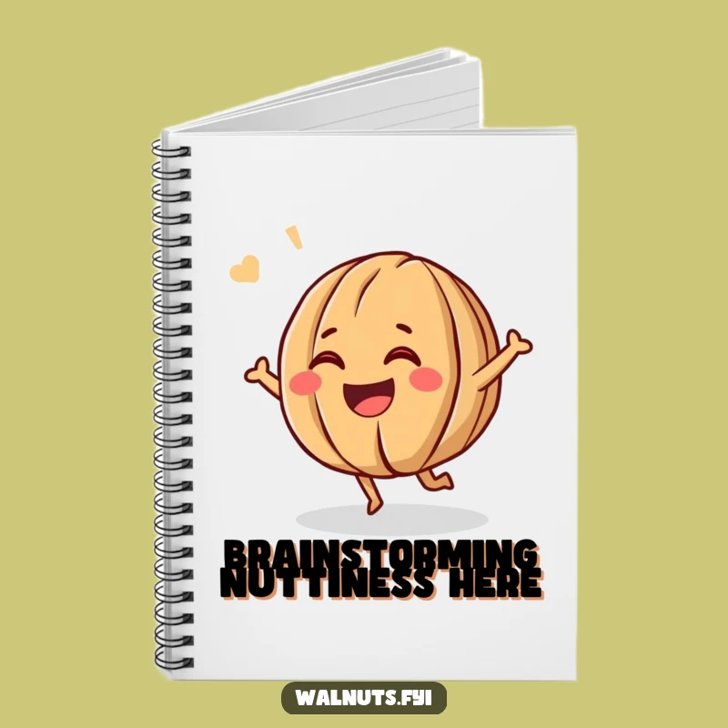 Funny Giggling Walnut Notebook: Jot Down Your Hilarious Ideas!