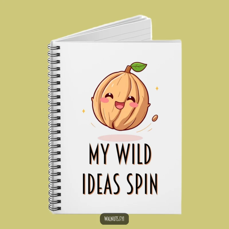 Funny Playful Walnut Notebook: Jot Down Your Joyful Thoughts!