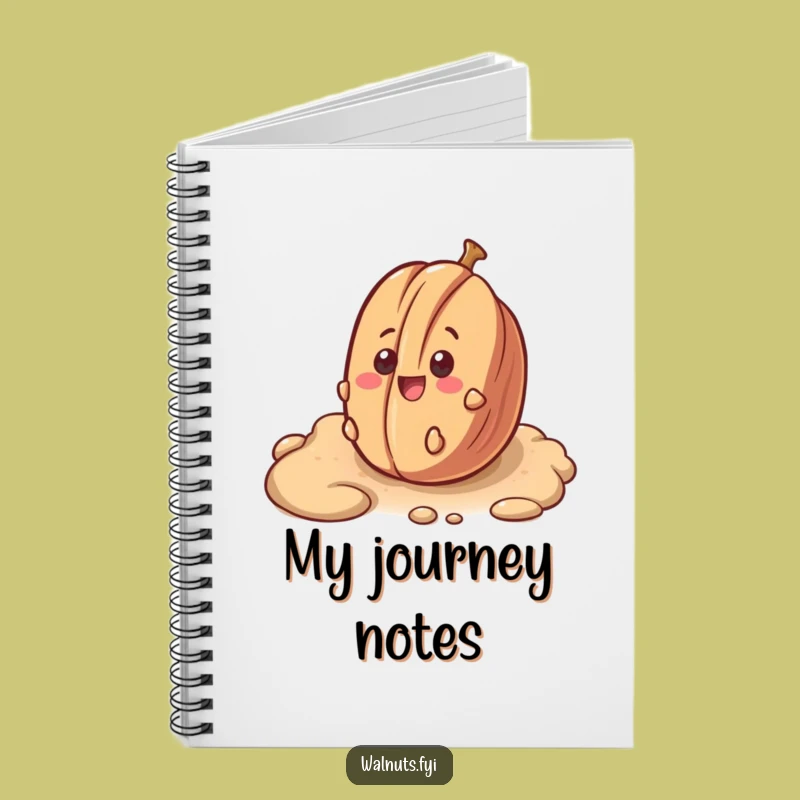 Funny Surprised Pecan Rolling Notebook - Journal for Adventurers Gift