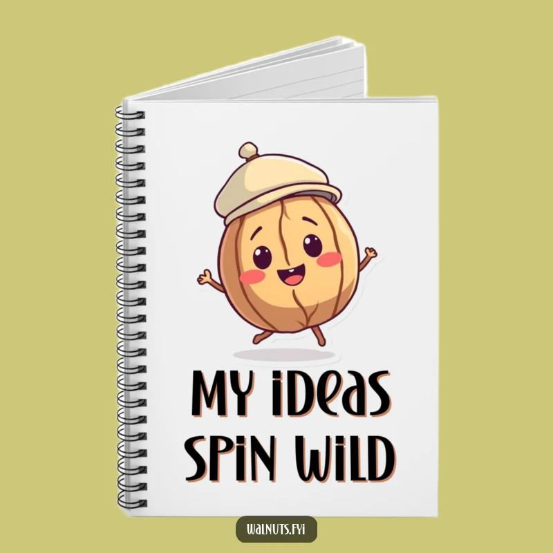 Funny Walnut Dancer Notebook: Jot Down Moves with Spinning Nut, Perfect Gift