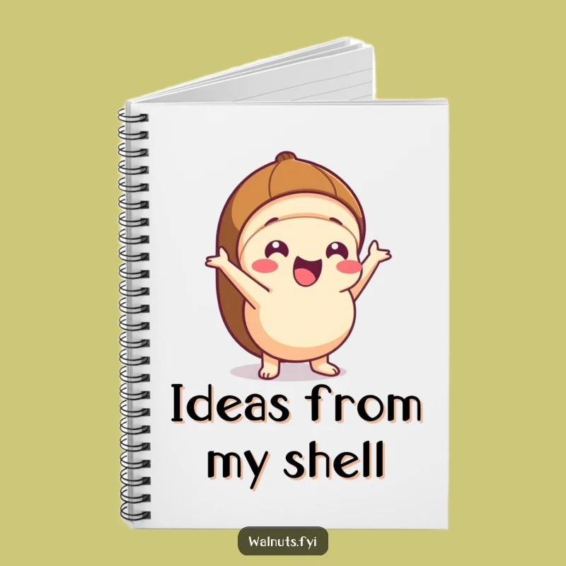 Funny Kawaii Hazelnut Pop Notebook - Capture Exciting Ideas