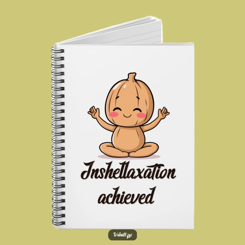 Funny Yoga Walnut Notebook: Journal Your Journey to Calm